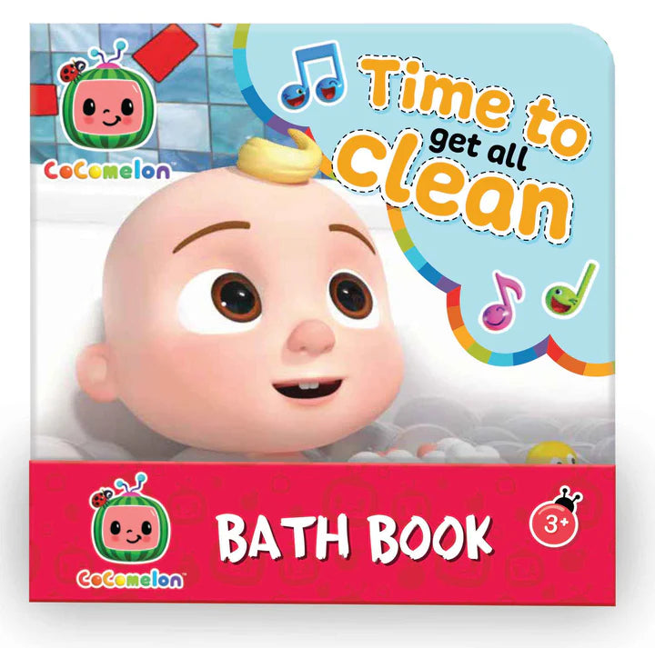 Cocomelon Bath Book Set for Toddlers - Time To Get All Clean Box Set - Waterproof Baby Books for Bathtime Fun & Learning