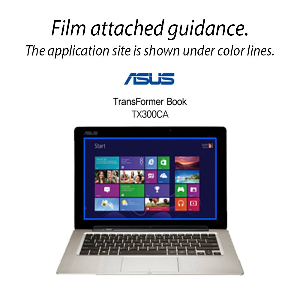 Premium Oleophobic LCD Screen Protector for ASUS Transformer Book TX300CA - Anti-Fingerprint, Scratch-Resistant, HD Clarity - Perfect for Work, Travel & Entertainment