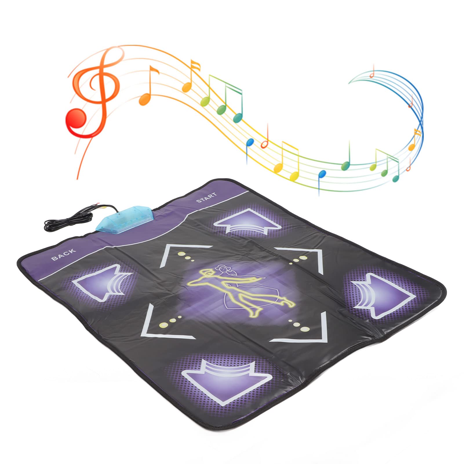Folanda Electronic Dance Mat for Kids & Adults - Dual Use TV & Computer Dance Pad with 100 Music Tracks - Perfect Dance Game Toy Gift for Girls & Boys - Ideal for Home Parties & Fitness Fun