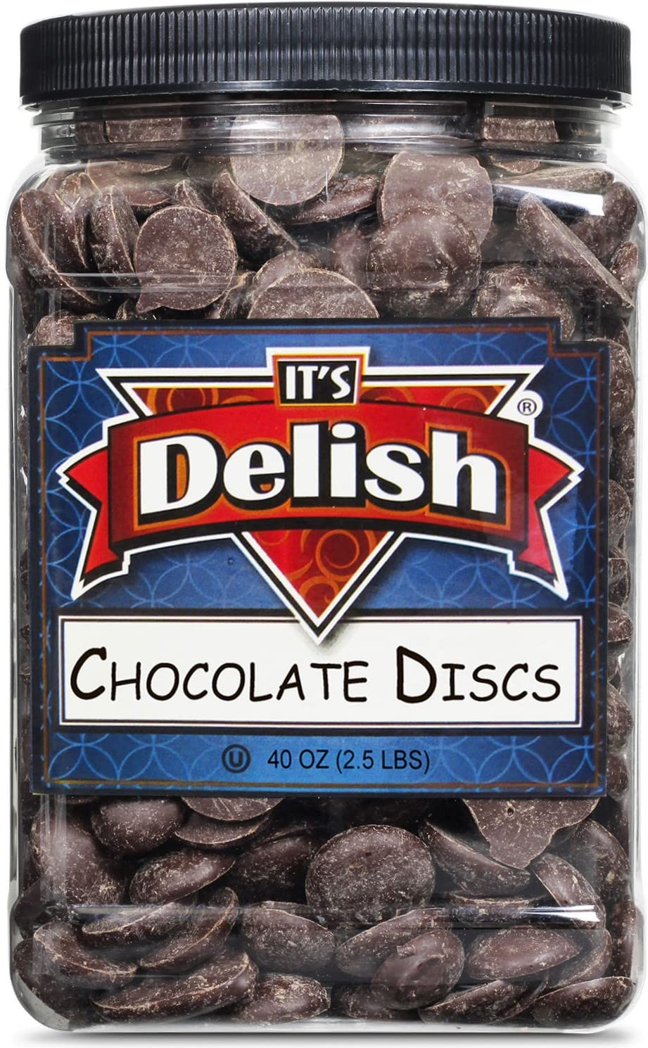 Sugar Free Dark Chocolate Discs 2.5Lbs - Vegan Baking & Snacking