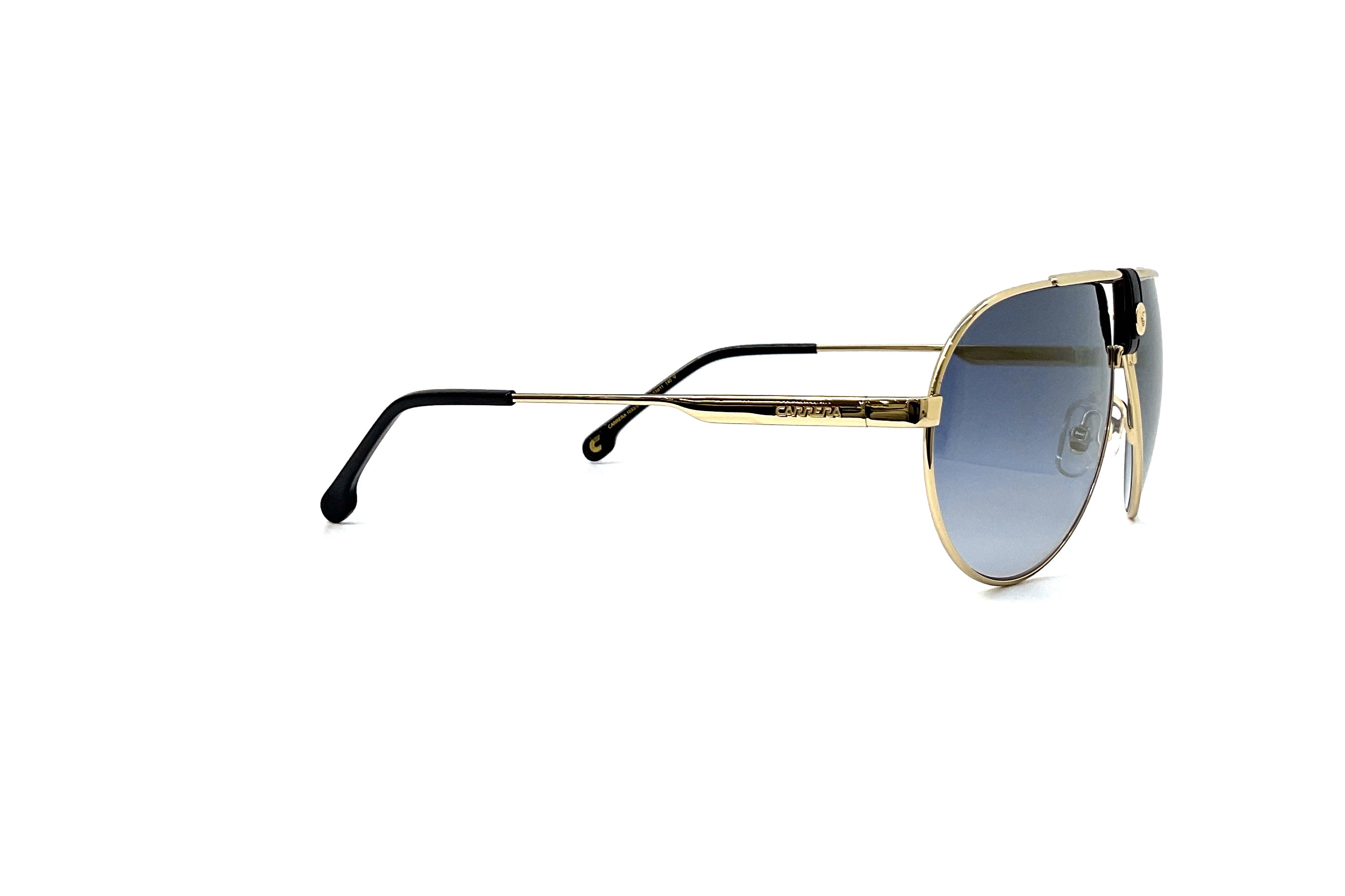 Carrera 1033/S Black Gold Sunglasses - Polarized UV Protection for Men & Women - Perfect for Driving, Running, and Outdoor Activities