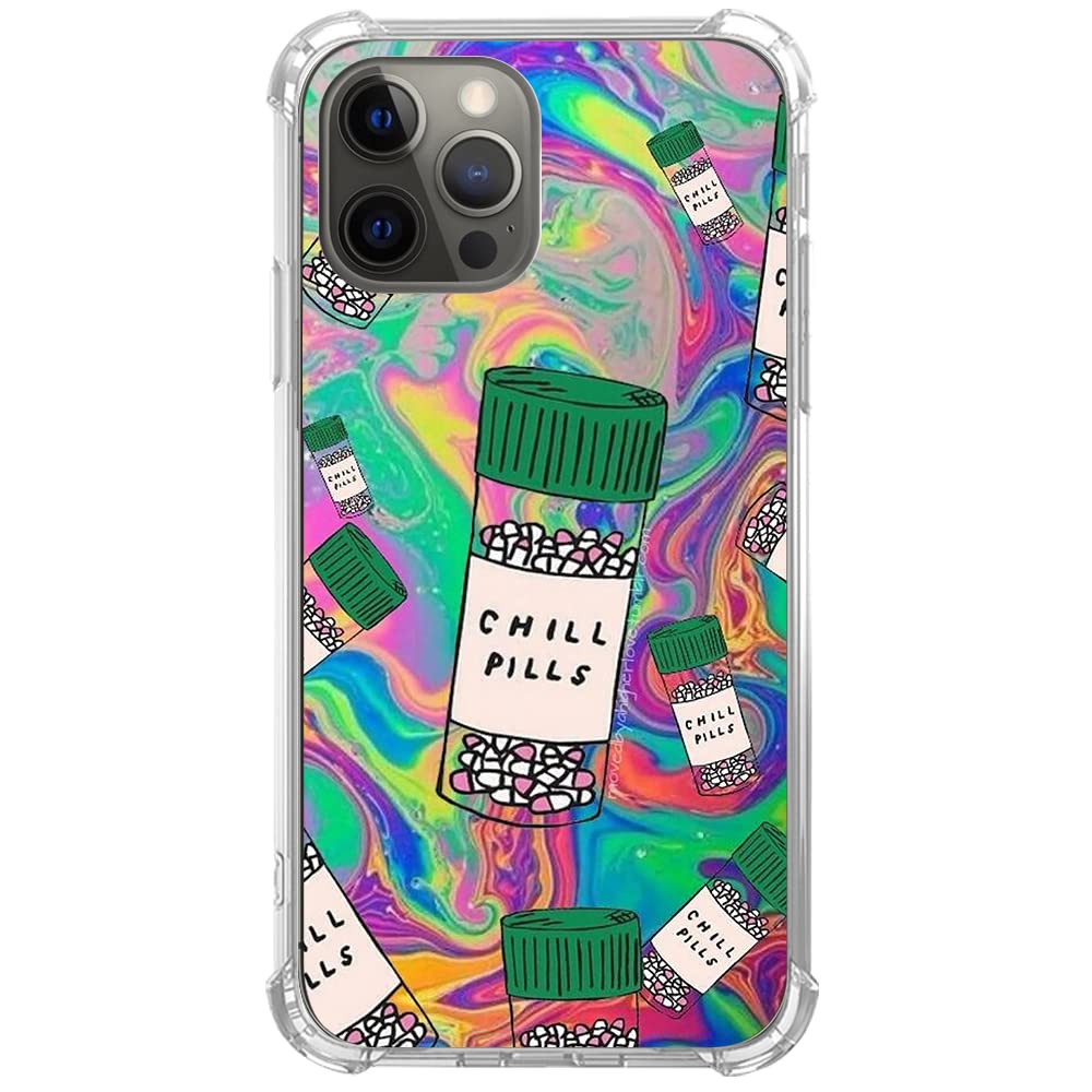 Trendy Psychedelic Trippy Groovy Art TPU Case Cover for iPhone 11 Pro - Colorful Swirls Design, Aesthetic Indie Style | Perfect for Music Festivals, Rave Parties & Boho Lifestyle