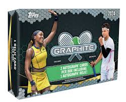 2024 Topps Graphite Tennis Hobby Box - 24 Packs with Exclusive Collectible Cards - Perfect for Tennis Fans, Collectors & Fantasy Sports Enthusiasts (Great for Gifts, Trading & Display)