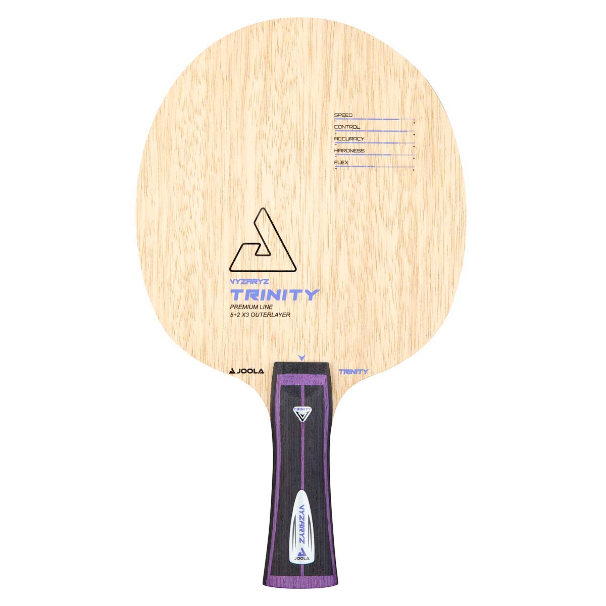 JOOLA Professional Table Tennis Racket - Shakehand Grip Viizariz Trinity Paddle for Competitive Play | Perfect for Tournaments, Training & Recreational Games