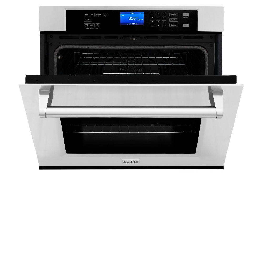 ZLINE 36-Inch Stainless Steel Gas Rangetop & 30-Inch Single Wall Oven Kitchen Package (2KP RTAWS36) - Perfect for Modern Home Chefs & Gourmet Cooking