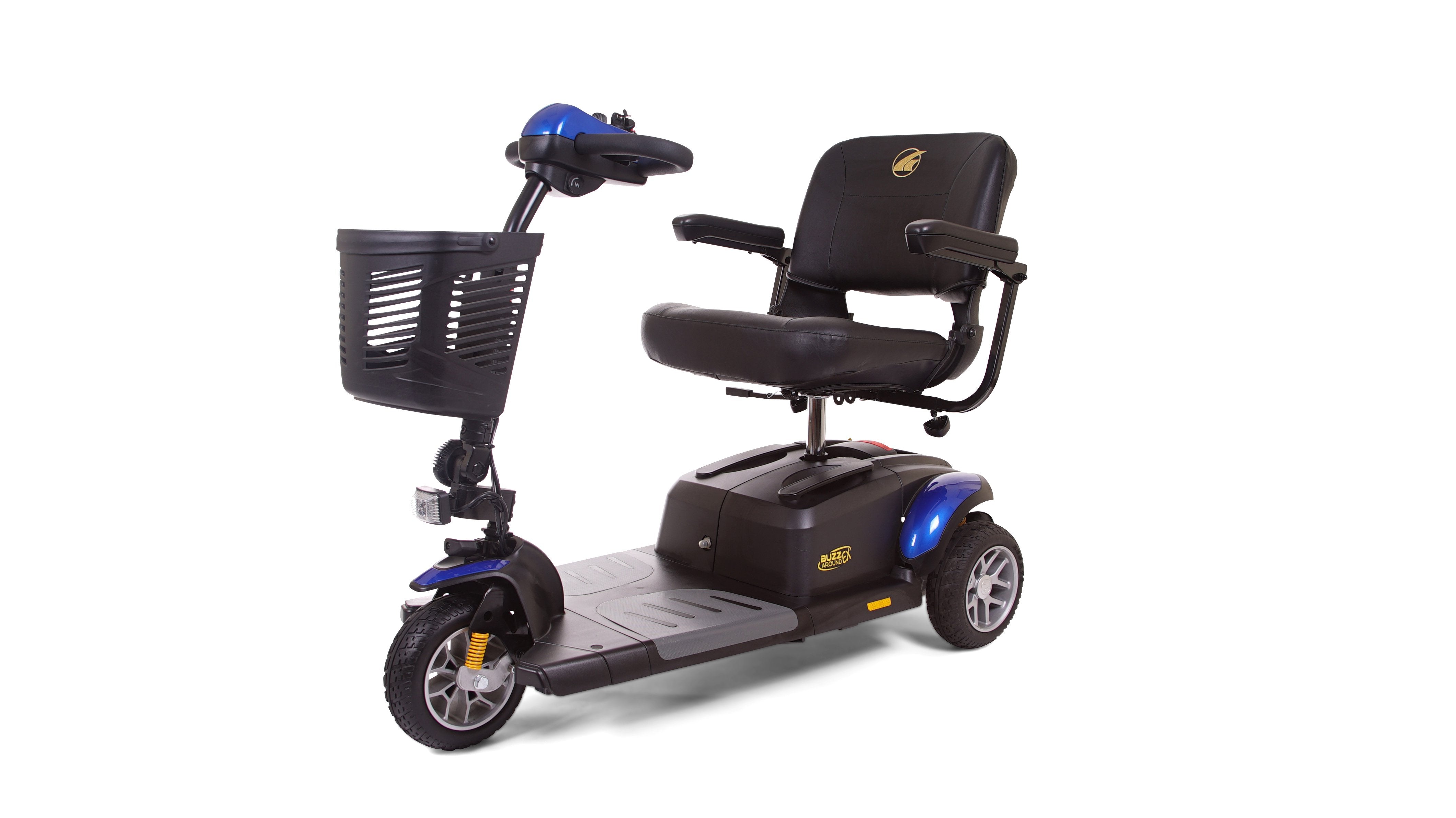 Golden Technologies BuzzAround EX Extreme 3 Wheel Mobility Scooter for Adults - Lightweight & Portable Electric Scooter for Indoor/Outdoor Use, Shopping, Travel & Daily Commuting