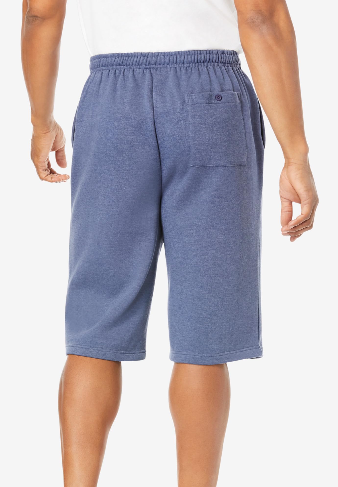 KingSize Men's Big & Tall Fleece Extra Long Shorts - Warm Winter Lounge Pants for Tall Men - Perfect for Home Relaxation, Lounging & Sleepwear