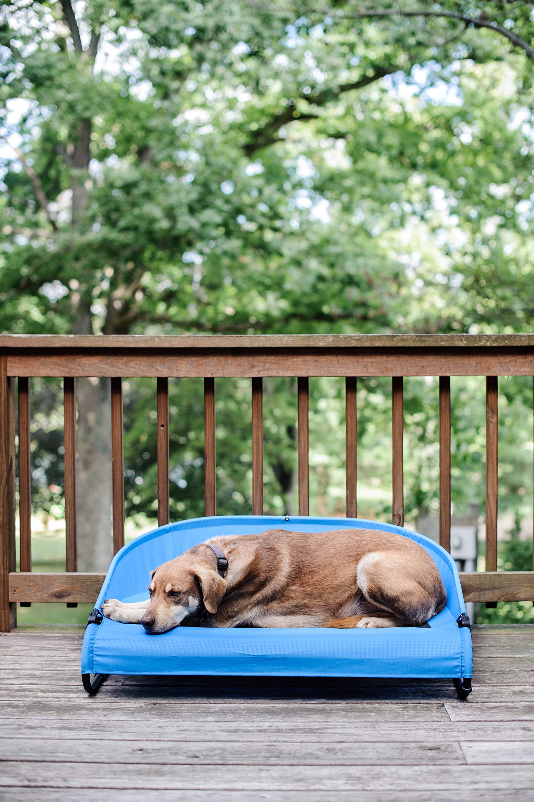 Gen7Pets Trailblazer Cool-Air Elevated Dog Bed - Large Size for Medium to Large Dogs - Perfect for Outdoor Adventures, Camping & Hot Weather Use
