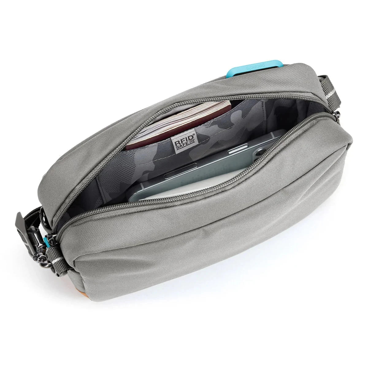Pacsafe Go Anti-Theft Crossbody Bag - Secure Travel Purse for Women & Men - RFID Blocking, Slash Proof - Perfect for Commuting, Shopping & Travel