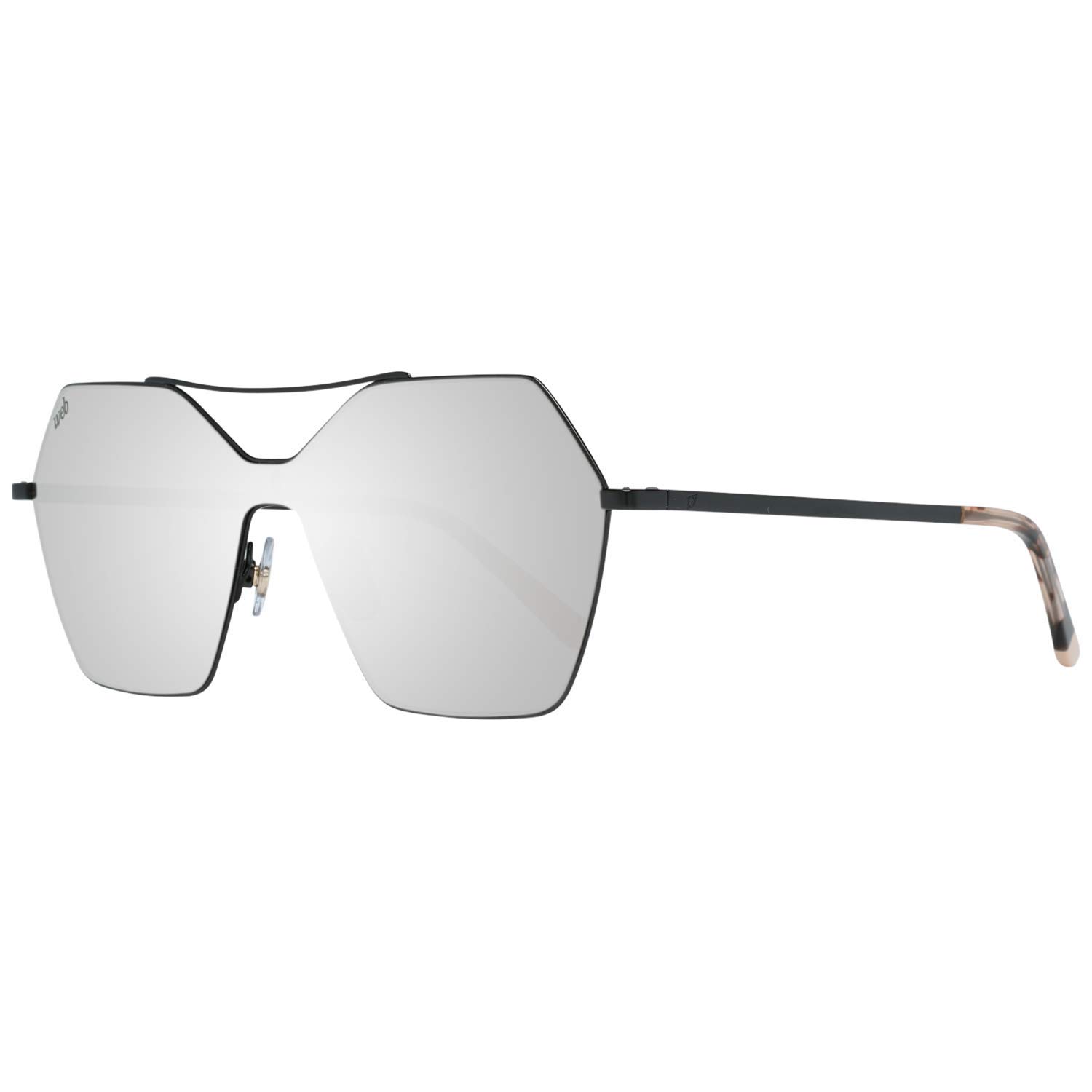 Polarized Fashion Sunglasses for Women - WE0213-02G Mirror Frame Sun Glasses (Black/Rose Gold) - UV Protection & Stylish Eyewear for Outdoor Activities, Beach & Driving