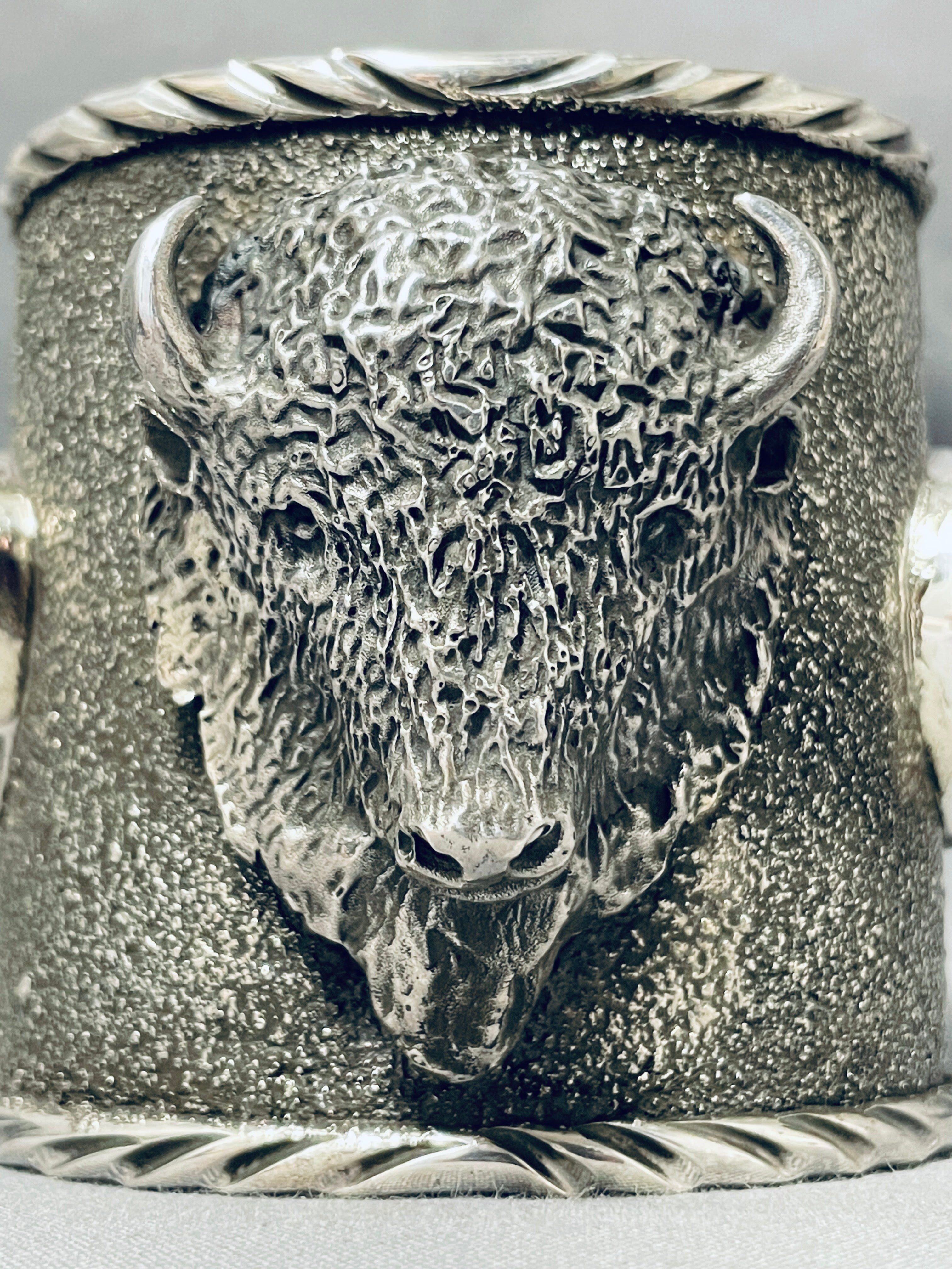 176 Gram Bison Native American Turquoise Sterling Silver Wide Cuff Bracelet - Handmade Jewelry for Women, Boho Chic Accessories, Gift for Her, Perfect for Festivals & Special Occasions