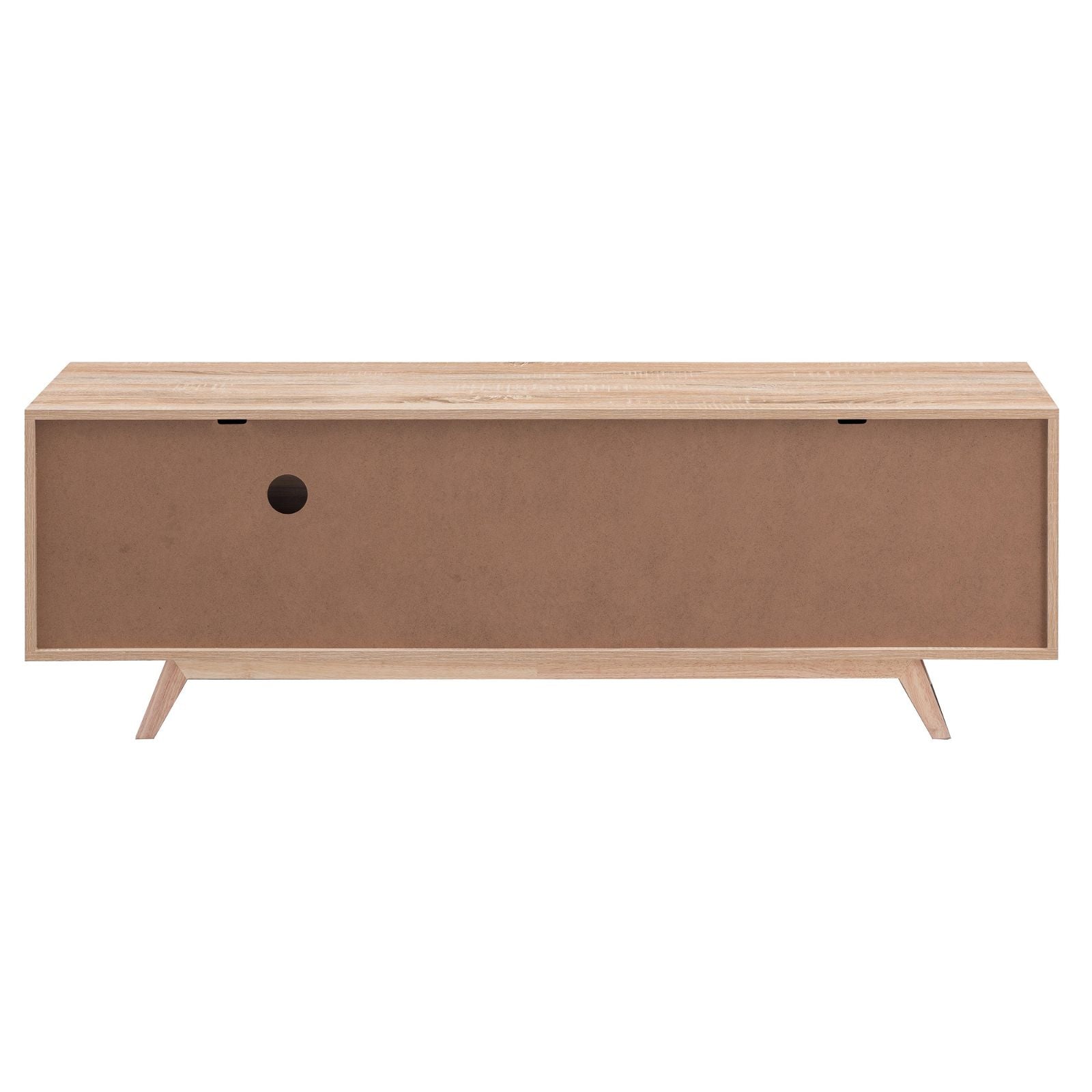 Criterion 1500mm Oak White Tuscany Entertainment Unit - Stylish TV Stand for Living Room & Home Theater Setup