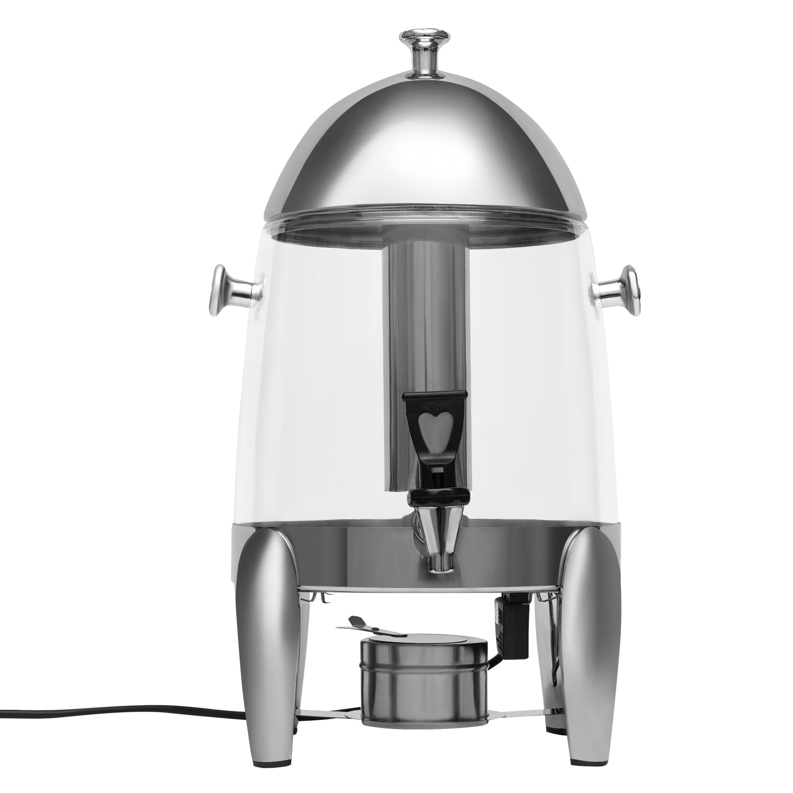 Xuthusman 12L/3.2gal Electric Hot Chocolate Dispenser - Stainless Steel Insulated Beverage Server with Adjustable Temperature for Coffee, Milk & Tea - Perfect for Cafes, Parties & Catering - Ideal for Home, Office, and Commercial Use (Transparent PC Model)