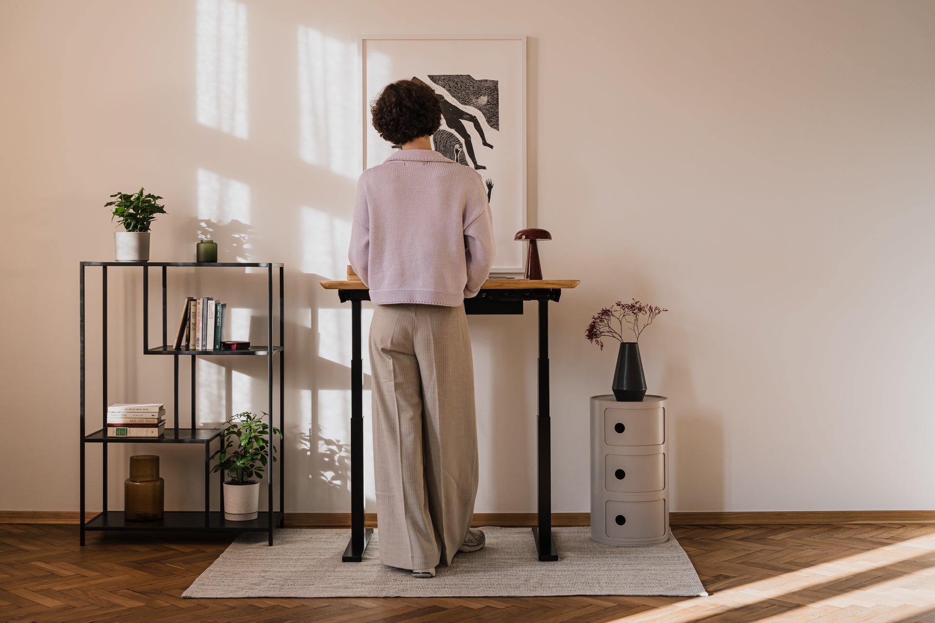 Ergonomic Standing Desk Pro Mini - Adjustable Height Home Office Desk for Small Spaces | Perfect for Remote Work, Study & Gaming Setup