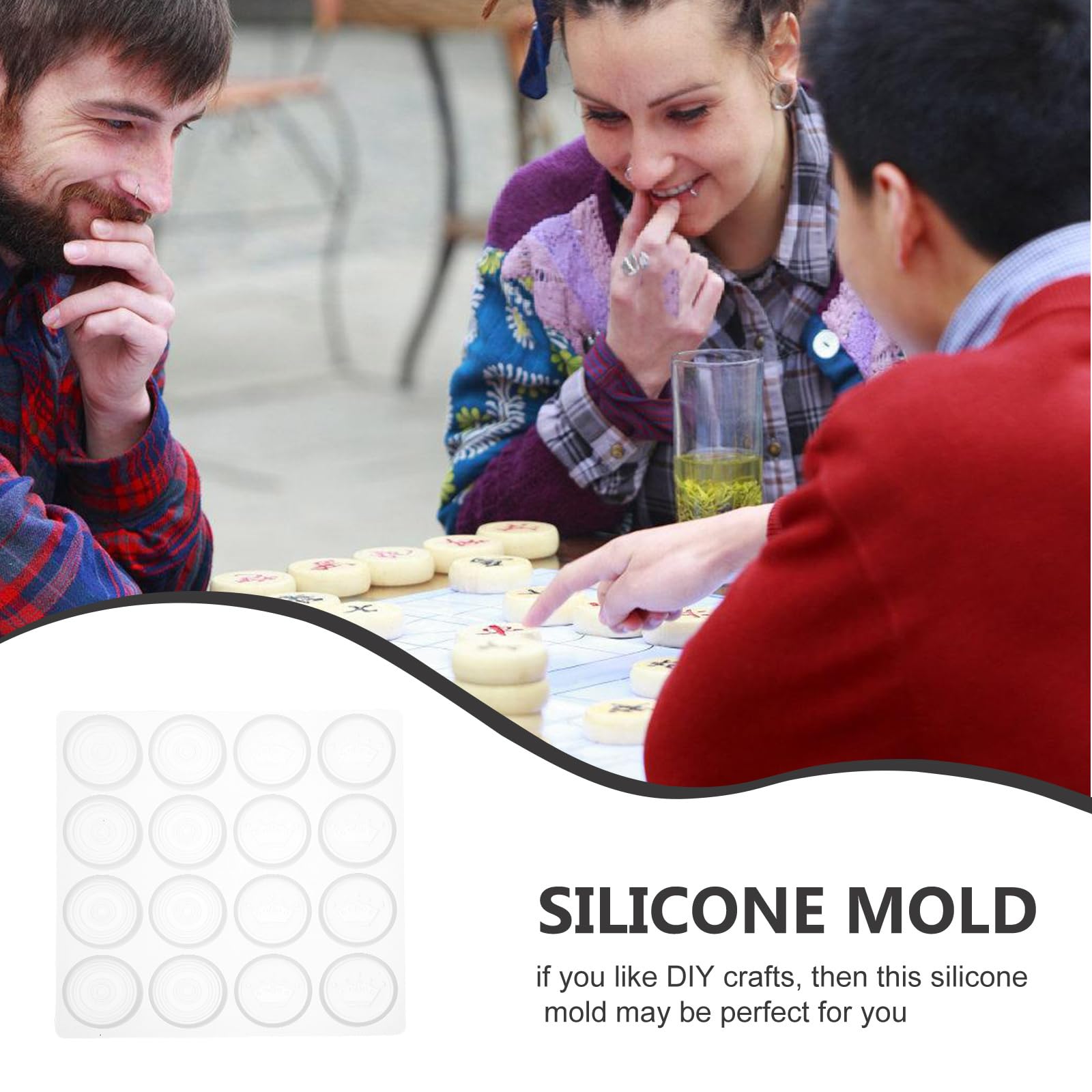 3D Silicone Chess Piece Molds for Resin Epoxy Casting - Classic International Chess Set for DIY Jewelry, Chocolate & Candy Crafts - Perfect for Board Game Lovers & Home Decor