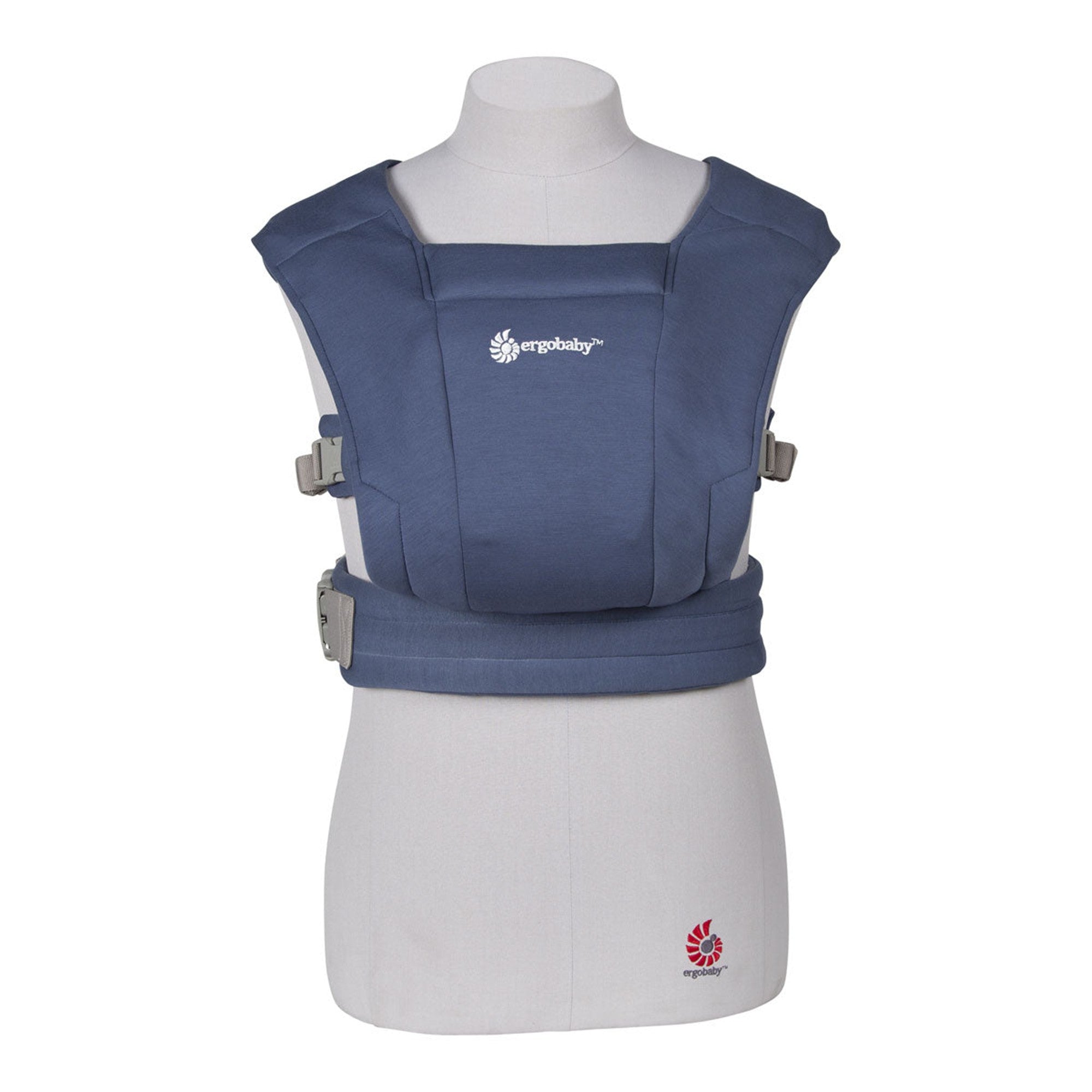 Ergobaby Embrace Baby Carrier - Soft Navy Blue | Lightweight & Ergonomic Infant Carrier for Newborns | Hands-Free Baby Wearing for Parents | Perfect for Shopping, Hiking & Travel