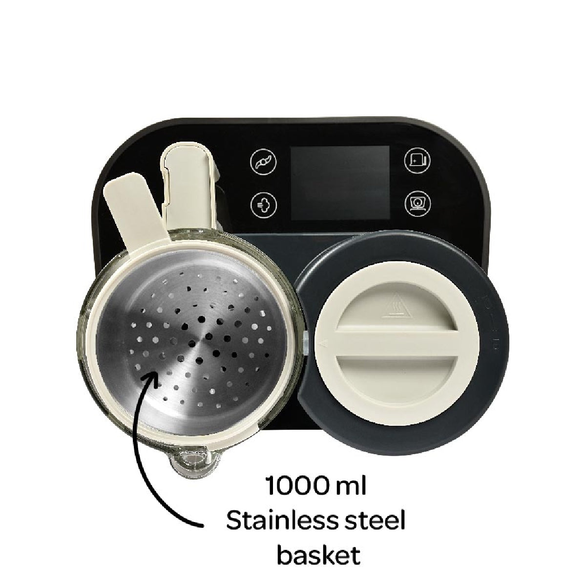 Beaba Babycook SMART Baby Food Maker - 4-in-1 Steamer, Blender, Warmer & Defroster for Homemade Purees - Perfect for Infants & Toddlers (Ideal for Making Healthy Baby Food at Home)