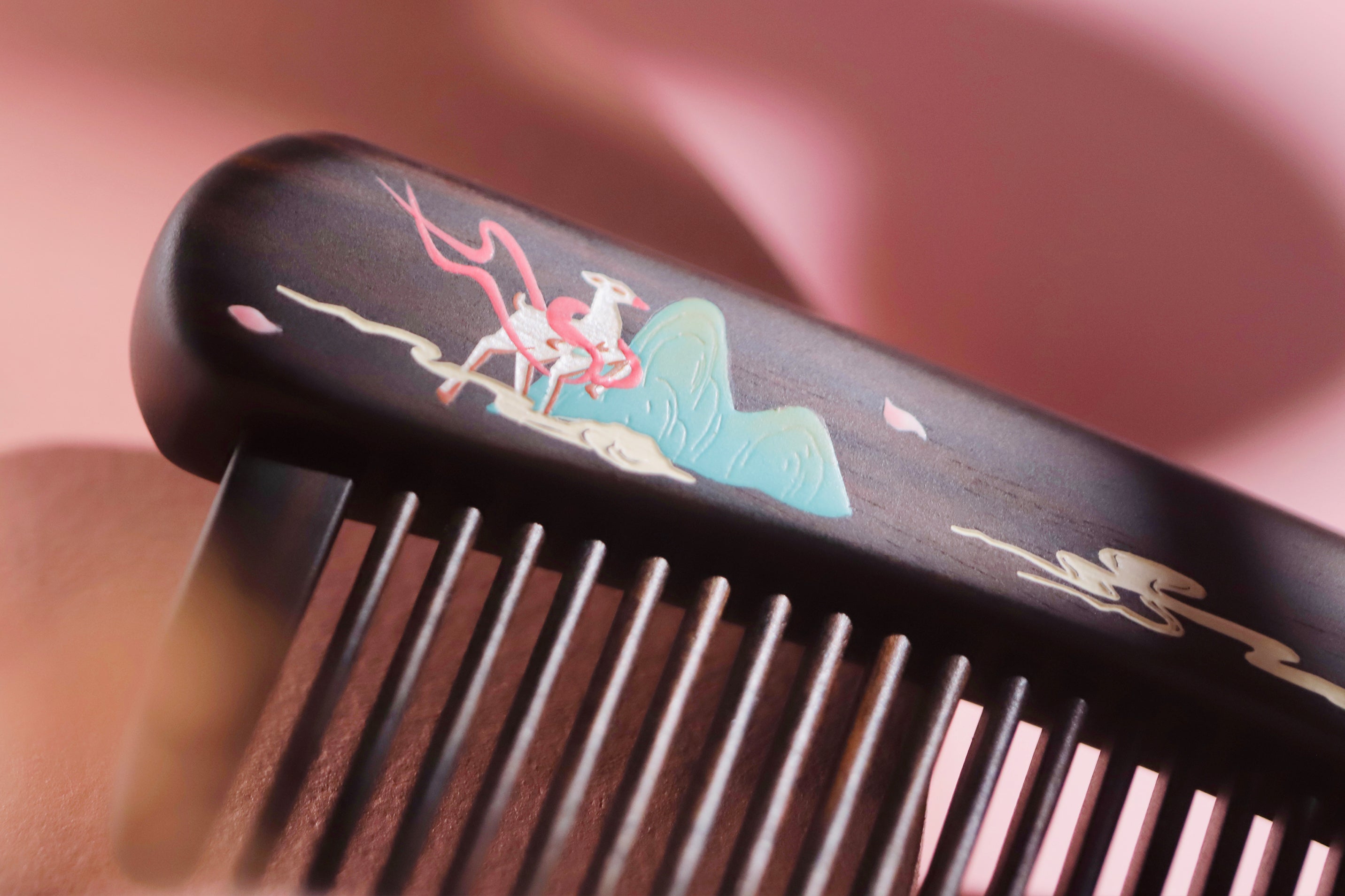 Magical Unicorn Wooden Hair Brush for Kids - Gentle Detangling & Styling for Girls' Soft Hair - Perfect for Home, Travel & Gifts
