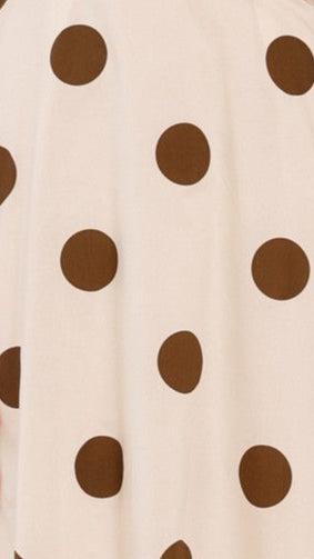 Alondra Midi Dress for Women - Elegant White & Camel Flowy Summer Dress | Perfect for Beach Vacations, Date Nights & Office Wear