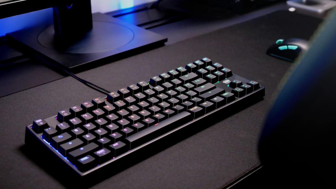 K4V2 TKL Mechanical Gaming Keyboard - RGB, MX2A Red Switches for Fast Typing & Gaming