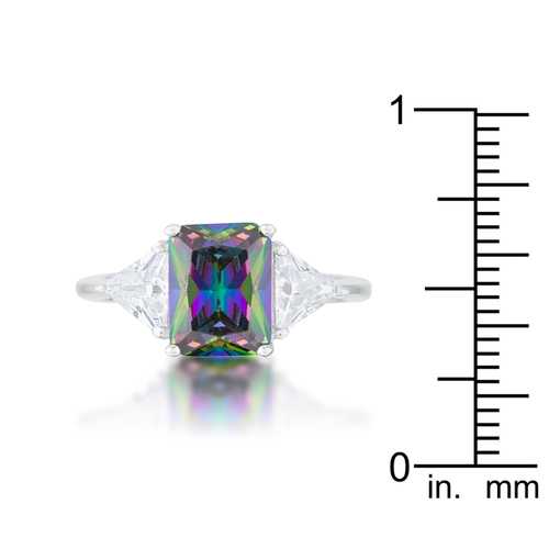 Classic Mystic Sterling Silver Engagement Ring for Women - Elegant Wedding Band, Promise Ring & Anniversary Jewelry Gift - Perfect for Proposals, Bridal Sets & Special Occasions