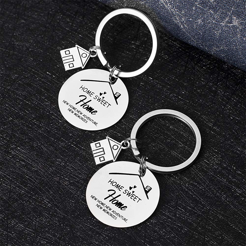 YF FY First Home Keychain Gift Set - 2 Pack Housewarming Present for New Homeowners, Realtor Closing Gifts - Perfect for Housewarming Parties & Real Estate Agent Appreciation