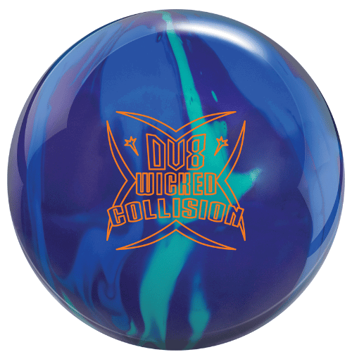 DV8 Wicked Collision Solid Bowling Ball - High Performance Reactive Resin for Hook Potential | Perfect for League Play & Tournament Competition