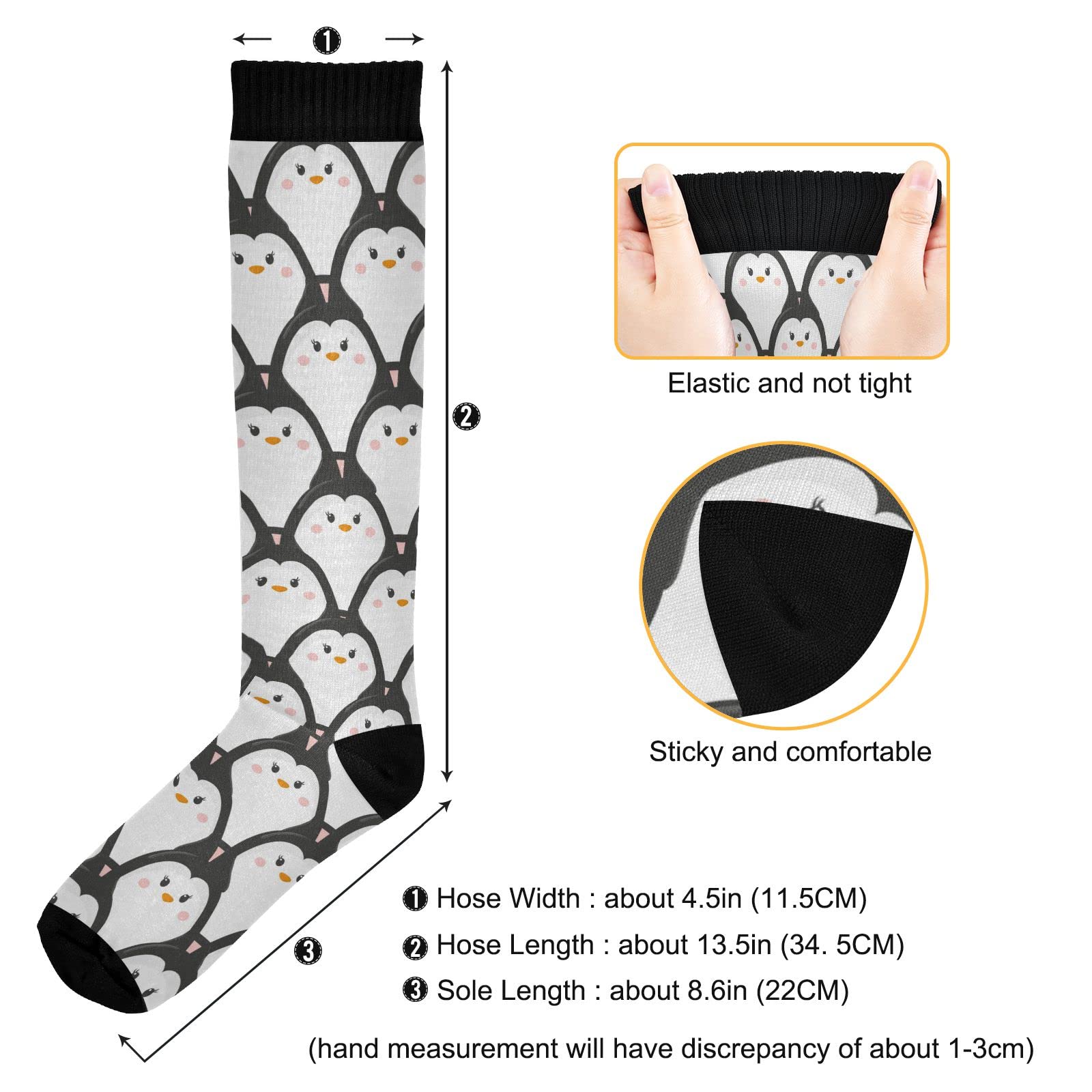 Wusikd Black Cats Compression Socks for Women & Men - Athletic Running Socks with Cute Design - Improves Blood Circulation - Perfect for Running, Travel & Work