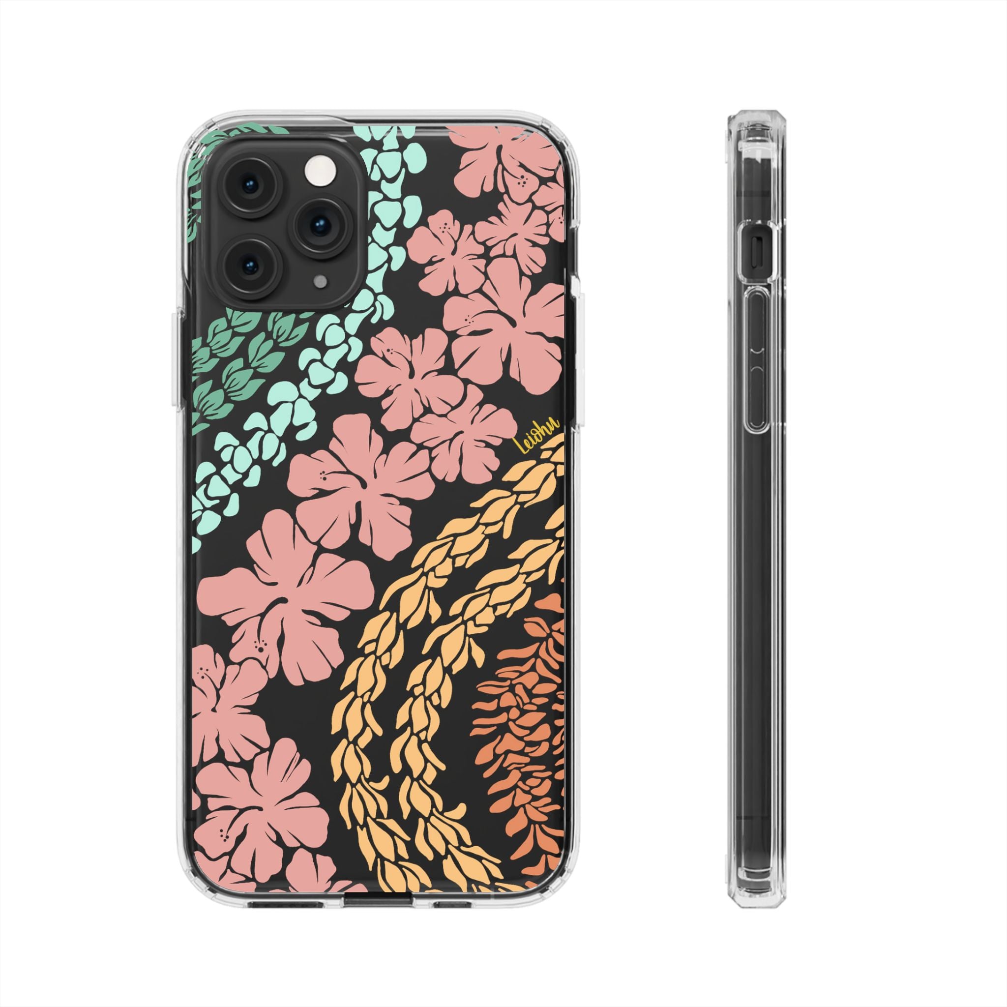 Groovy Lei Clear Phone Case - Slim Protective Cover for iPhone & Samsung - Perfect for Everyday Use, Travel & Outdoor Activities
