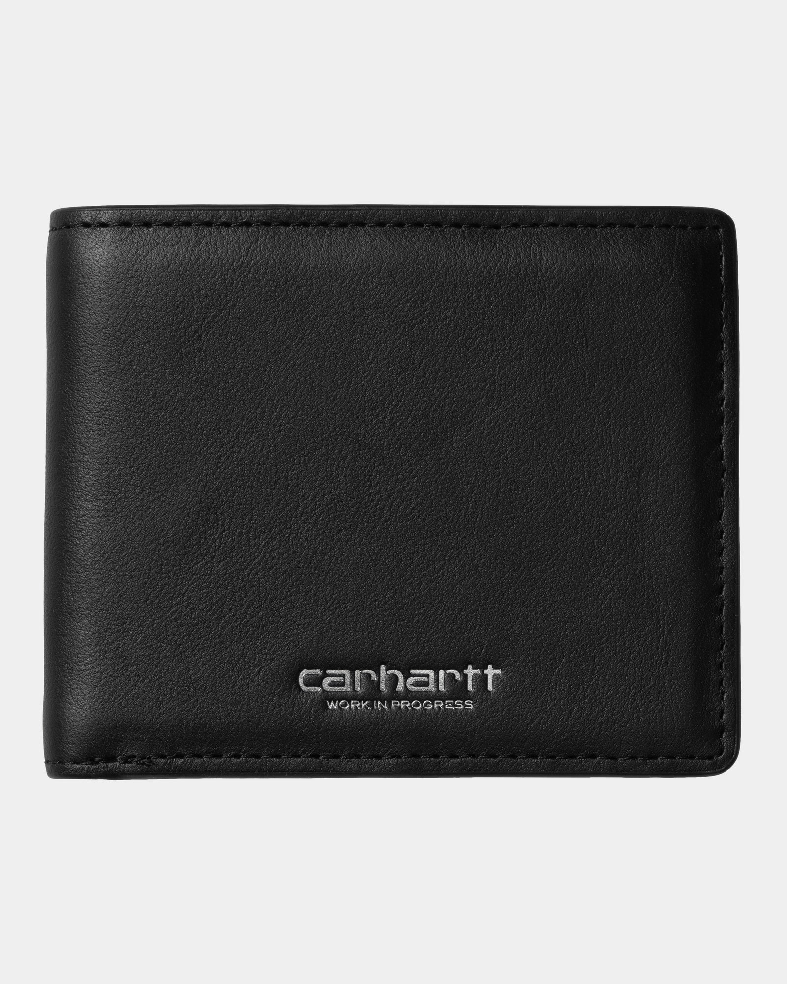 Vegas Billfold Wallet for Men - Slim RFID Blocking Leather Wallet with Money Clip (Black/Silver) - Perfect for Travel, Business & Everyday Use