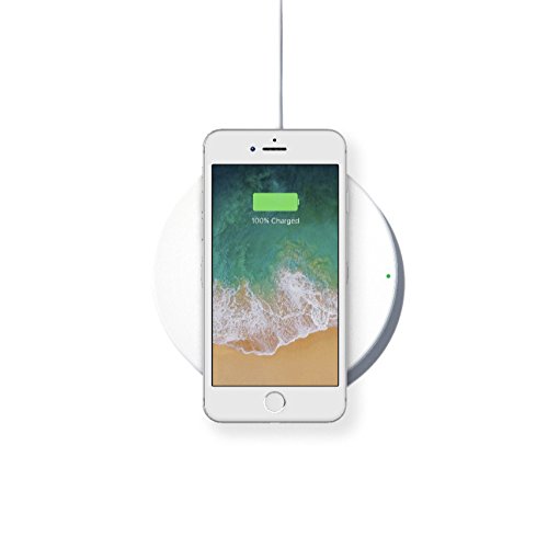 Belkin 7.5W Fast Wireless Charging Pad - Qi Certified for iPhone, Samsung Galaxy & AirPods - EU Plug (White) | Perfect for Bedside, Office & Car Charging