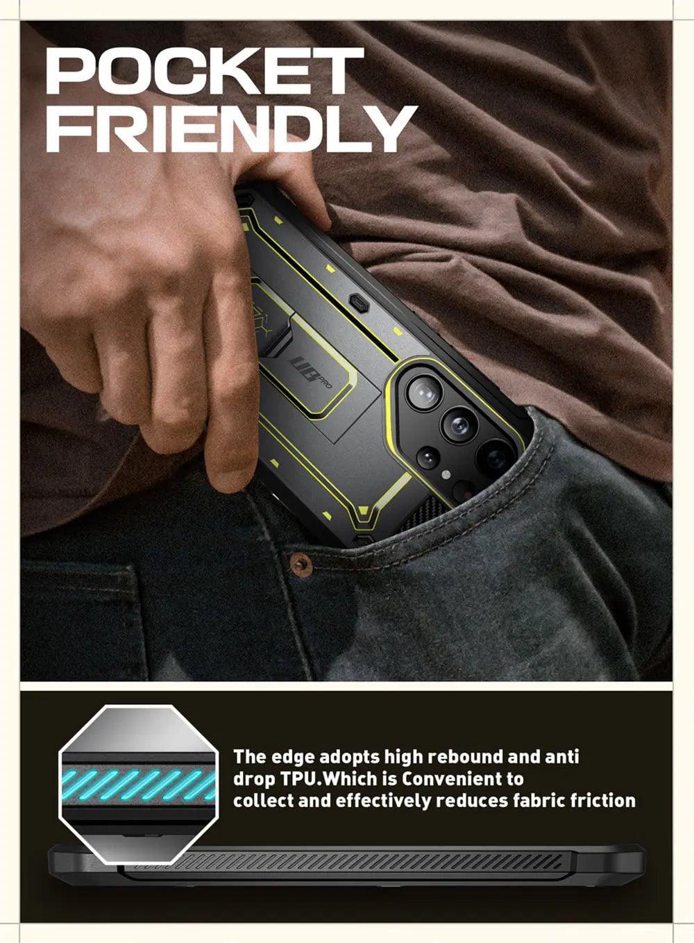 Samsung Galaxy S24 Ultra Case - Supcase UB Pro Full Body Dual Layer Protective Cover with Kickstand | Shockproof & Drop Protection for Everyday Use & Outdoor Activities