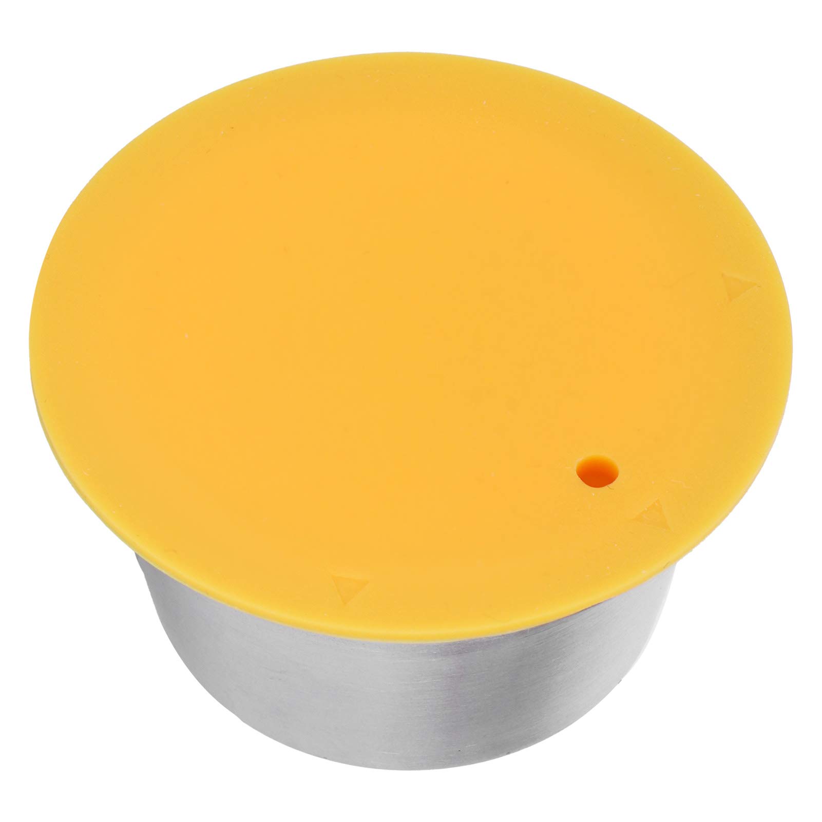Refillable 53mm Stainless Steel Coffee Pods for Dolce Gusto - Reusable Capsule Filters (Yellow) | Perfect for Home & Office Coffee Brewing