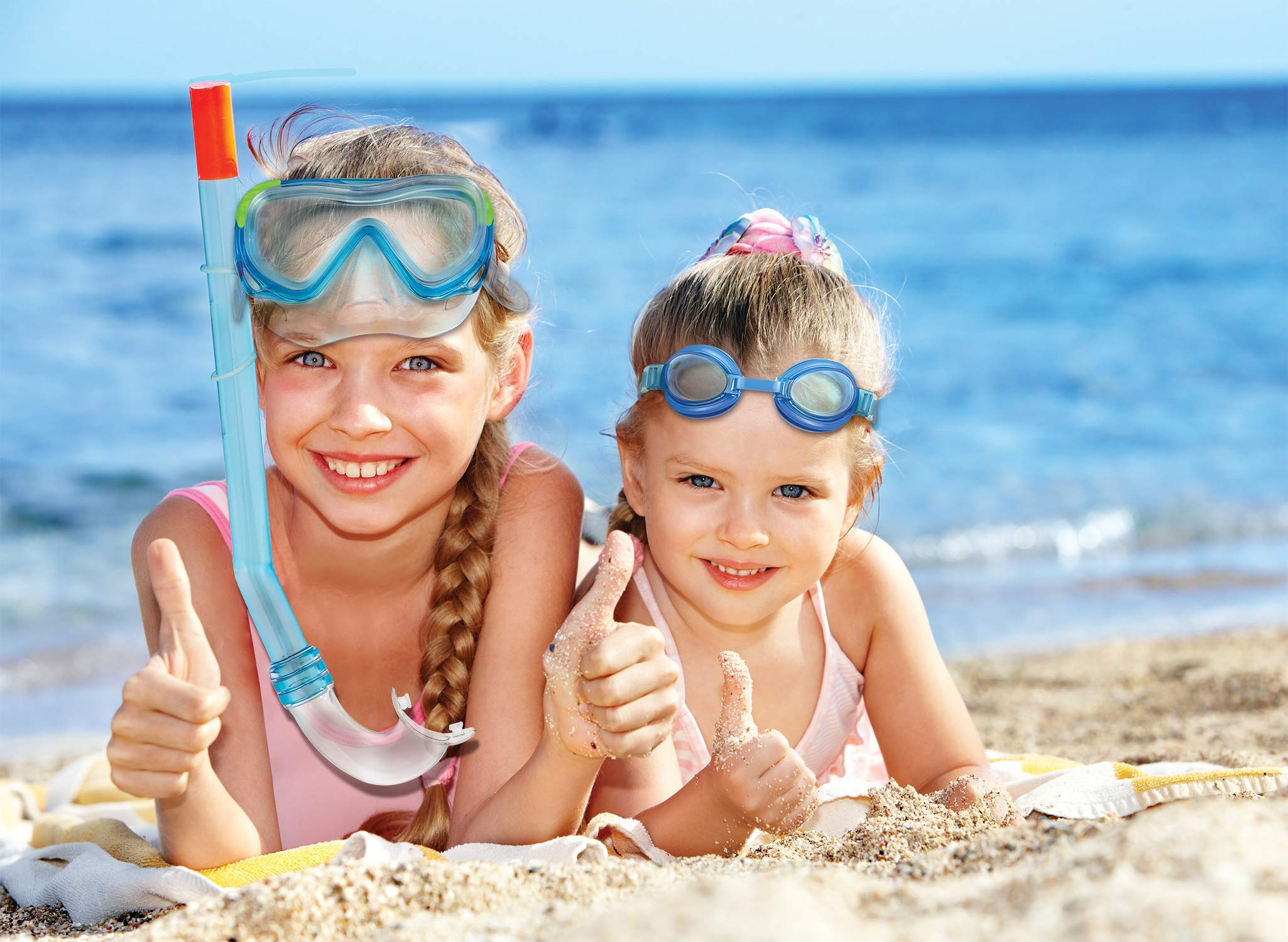 Poolmaster Combo Dive Toy and Snorkel Set for Kids - Underwater Swimming Gear with Floating Toys & Adjustable Snorkel Mask - Perfect for Pool Parties, Beach Vacations & Summer Water Fun