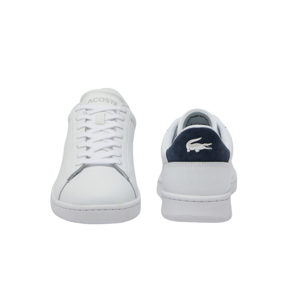 Lacoste Carnaby Set 224 1 SMA White Navy - Stylish Men's Sneakers for Casual Wear & Sports | Perfect for Everyday Outfits & Gym Sessions