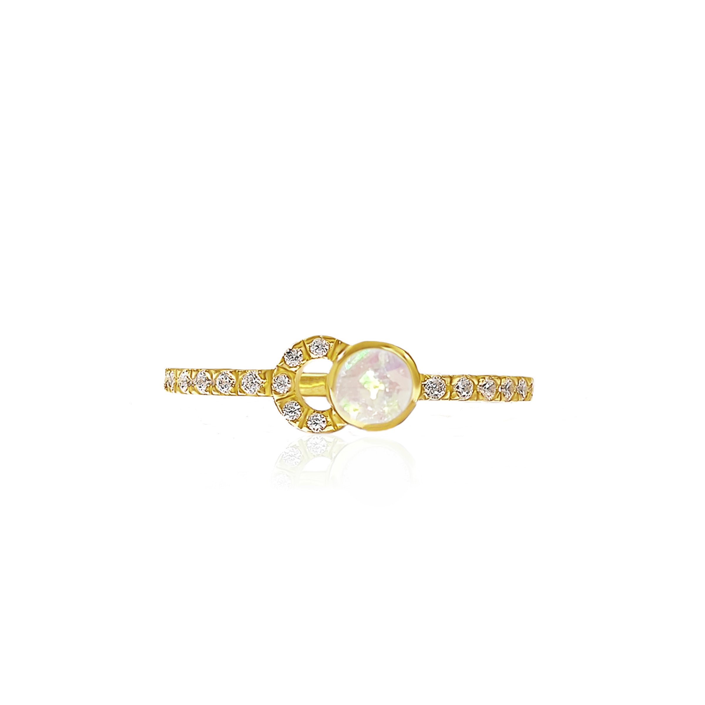 Ashes Mirage: 14K Gold Ashes Ring for Men & Women - Elegant Memorial Jewelry for Cremation, Remembrance & Special Occasions