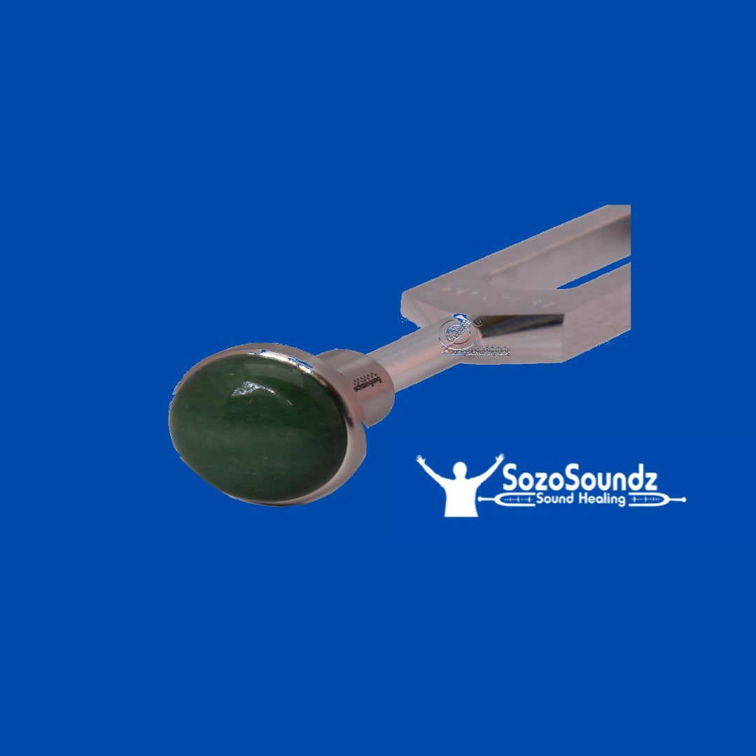 15mm Green Adventurine Gemstone Foot Attachment for Massage Therapy - Perfect for Reflexology and Relaxation