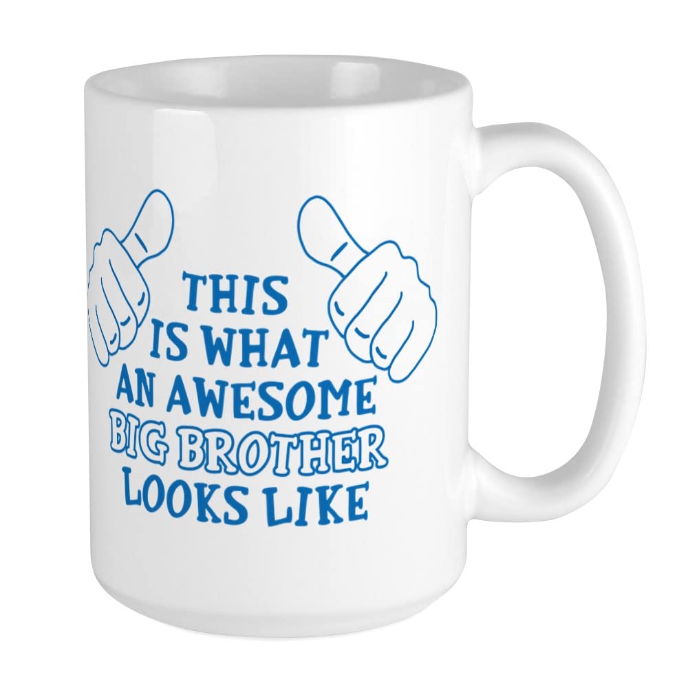 Awesome Brother Ceramic Coffee Mug 15 oz - Insulated Tea Cup for Hot & Cold Drinks - Perfect Gift for Siblings, Friends & Coworkers - Ideal for Home, Office & Gifting