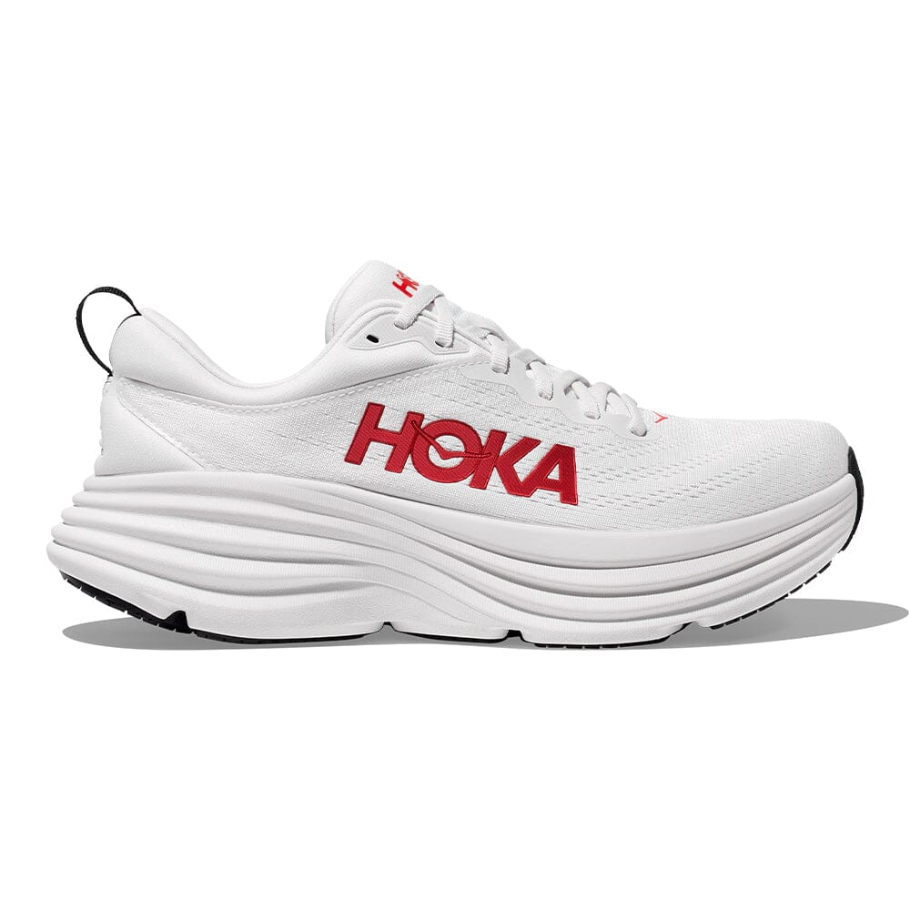 Hoka Men's Bondi 8 Running Shoes - Lightweight Cushioned Sneakers for Marathon, Jogging & Walking - Breathable Mesh Upper with Maximum Support & Comfort