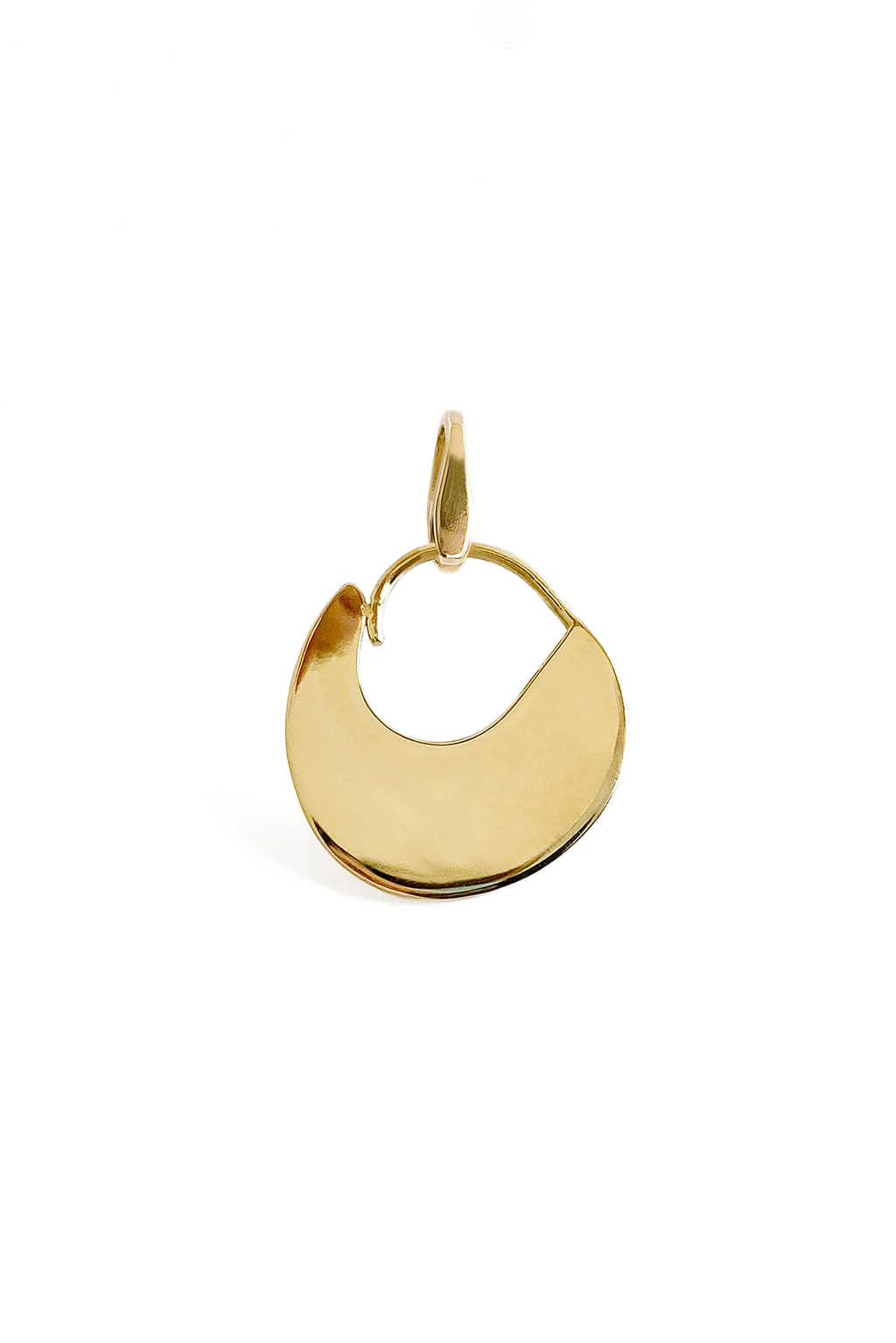 Half Moon Gold Pendant Necklace for Women - 14K Solid Gold Crescent Moon Charm Jewelry Gift for Her - Perfect for Everyday Wear, Special Occasions & Gifts