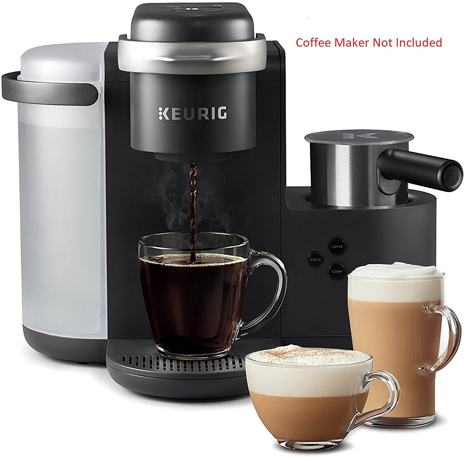 Keurig K-Café Replacement Water Reservoir (Black Handle) - Compatible with Single Serve Coffee, Latte & Cappuccino Makers - Perfect for Home & Office Coffee Stations