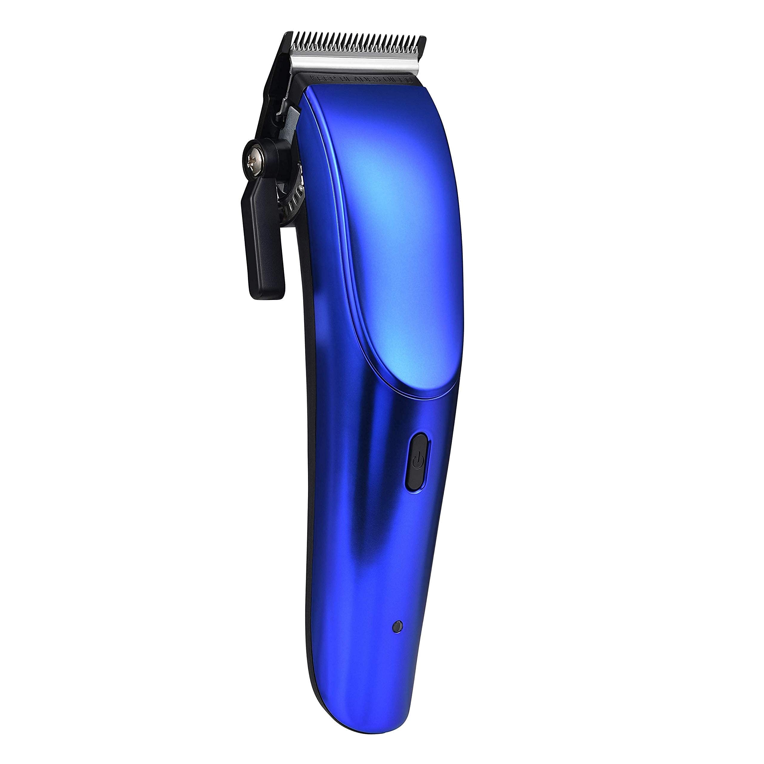 StyleCraft Ergo Professional Microchipped Magnetic Hair Clipper Set - 5 Guard Combs, Charging Stand & 3 Customizable Lids (Black, Pink, Blue) | For Men's & Women's Haircut, Beard Trimming & Pet Grooming at Home or Salon