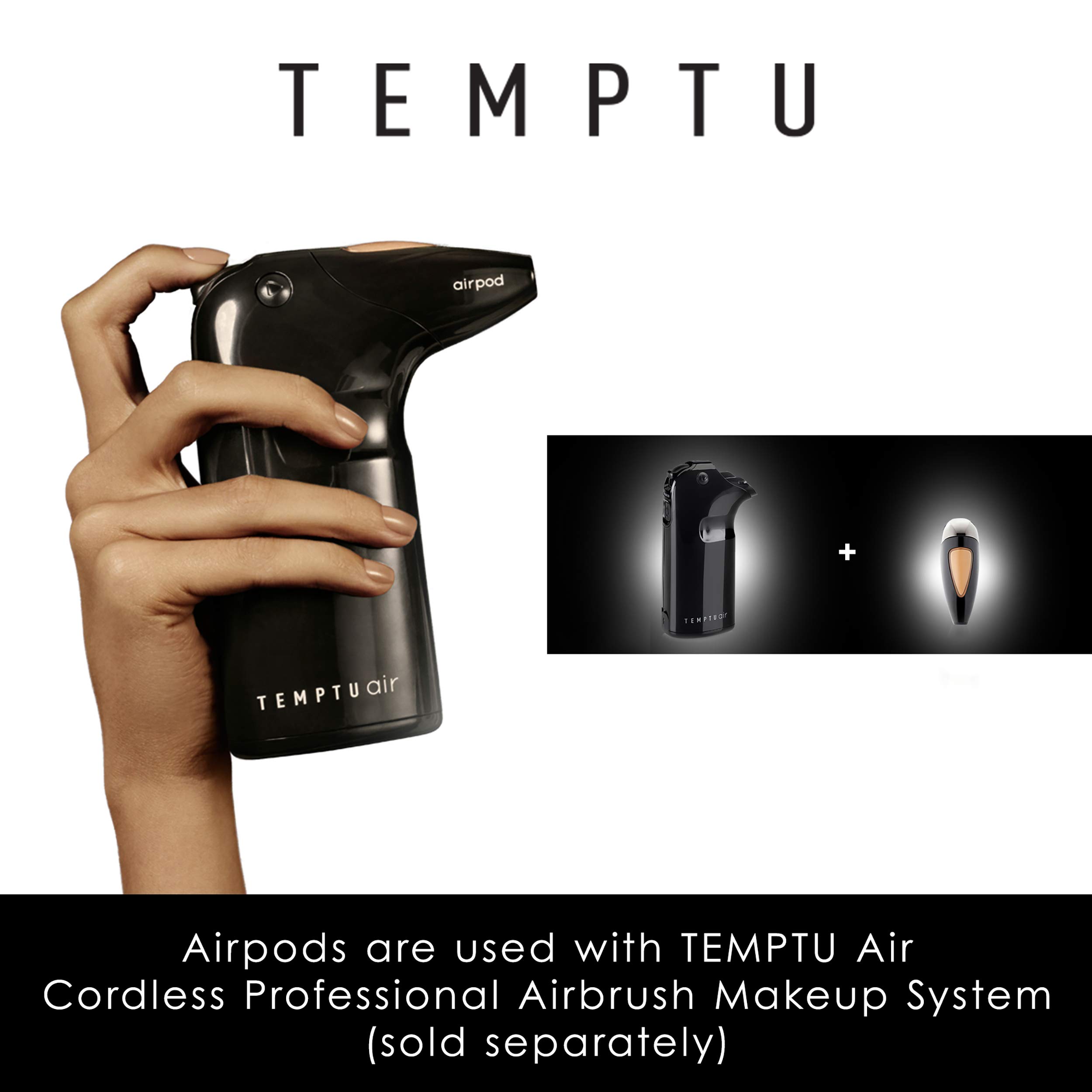 TEMPTU AIRpod Foundation in Sand - 0.4oz, Flawless Airbrush Makeup for Daily Wear