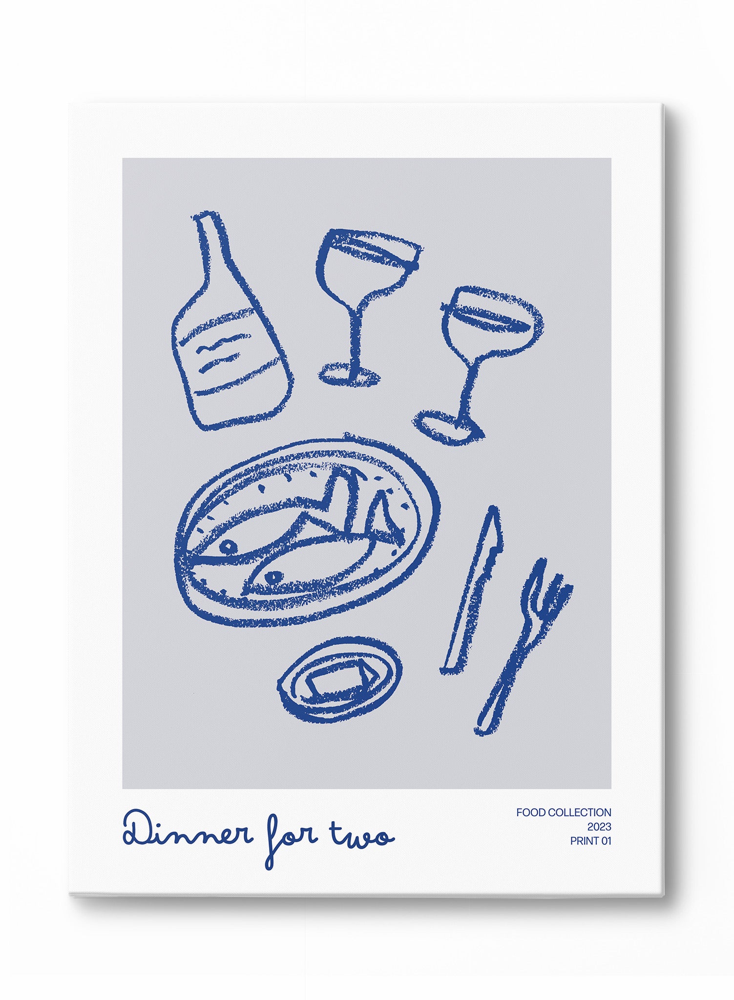 Romantic Dinner for Two Poster - Perfect for Date Night, Anniversary & Couples Gift - Home Decor & Wall Art for Dining Room