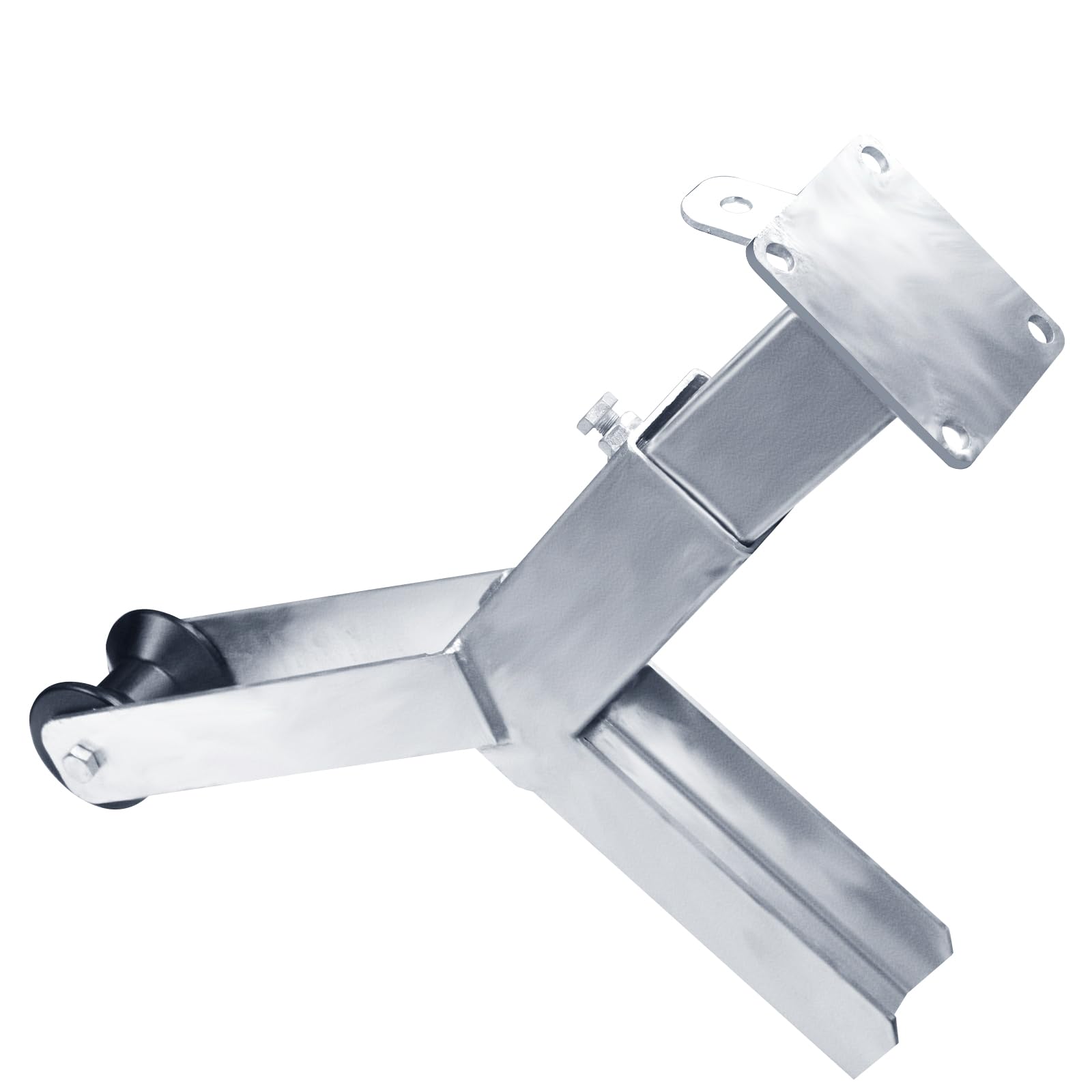 Heavy Duty Adjustable Galvanized Trailer Winch Stand with Roller & U-Bolts - Fits 3