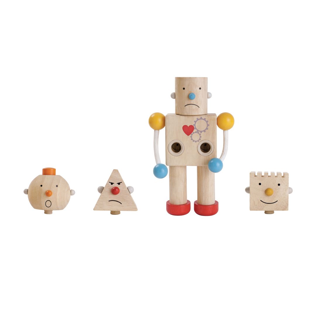 DIY Wooden Robot Building Kit for Kids - STEM Educational Toy for Creative Play & Learning - Perfect for Home, Classroom & Birthday Gifts