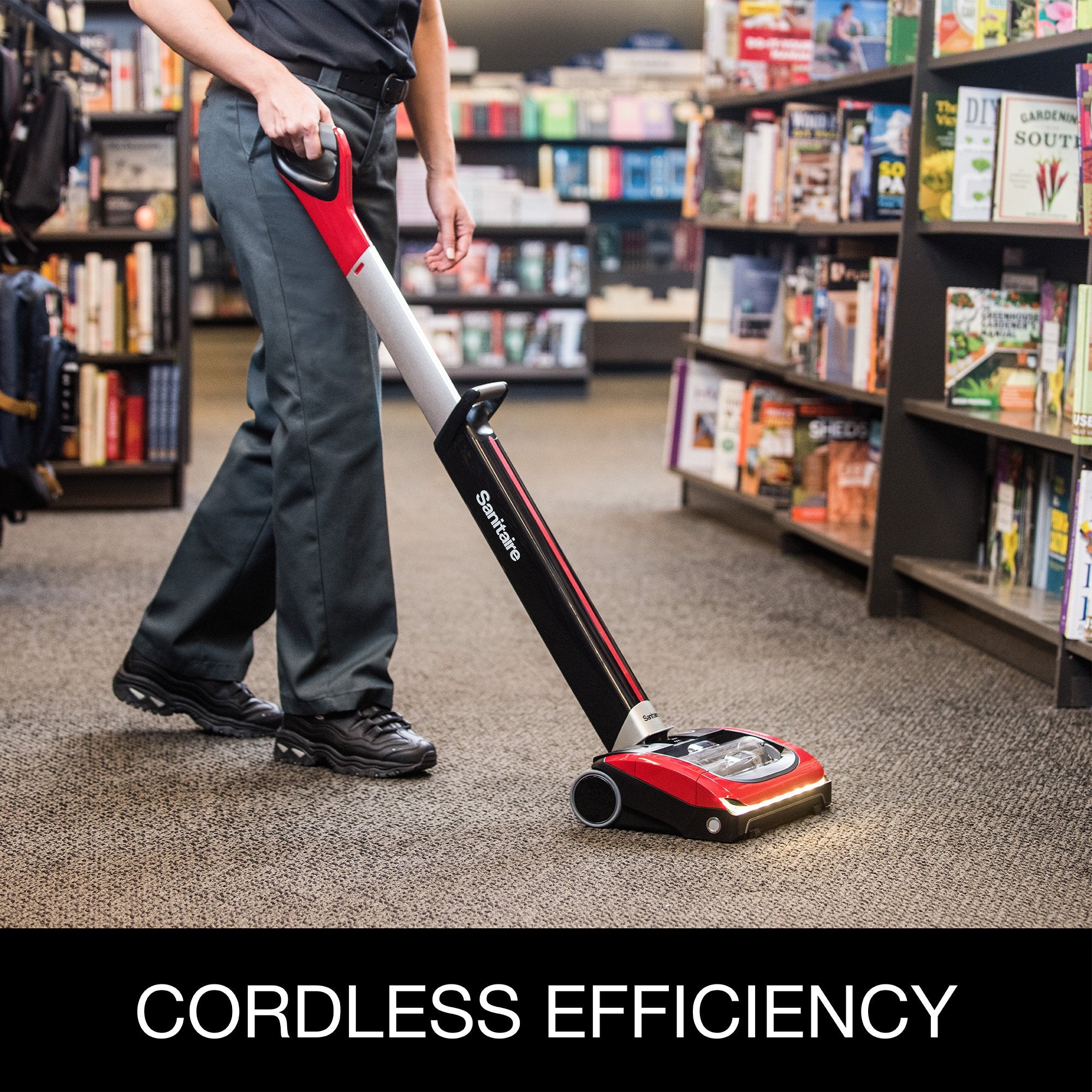 Sanitaire SC7100 Cordless Commercial Vacuum Cleaner - Powerful Suction for Offices, Hotels & Large Spaces - Lightweight & Quiet Cleaning Solution
