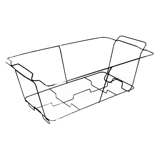 24-Pack Black Half Size Chafing Rack for Buffet Catering - Commercial Food Warming Pans for Restaurants, Events & Banquets
