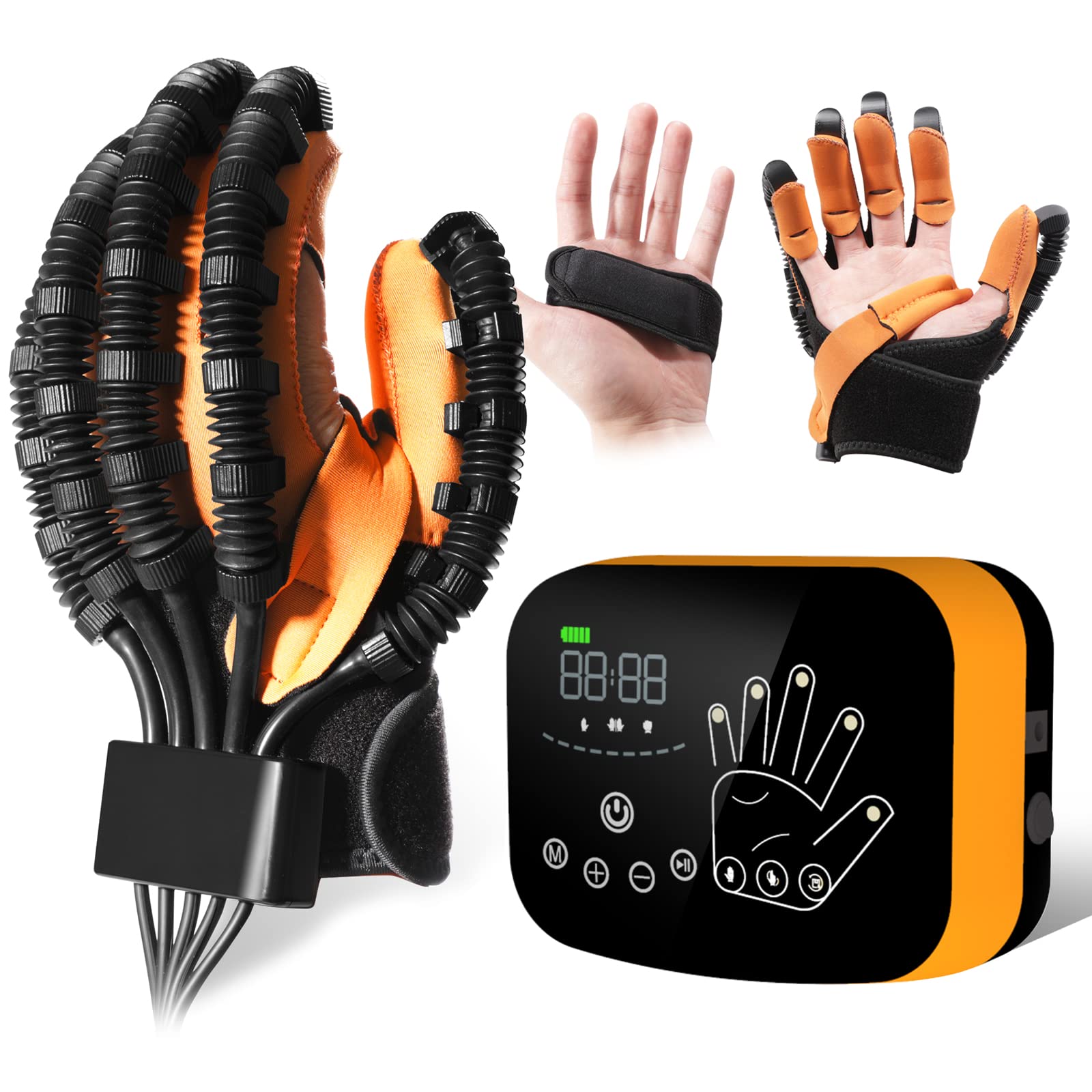 Robotic Hand Rehabilitation Glove for Stroke Patients - Hand Paralysis Therapy & Arm Massager - Automatic Hand Exerciser for Recovery - Perfect for Home & Clinical Rehabilitation Use