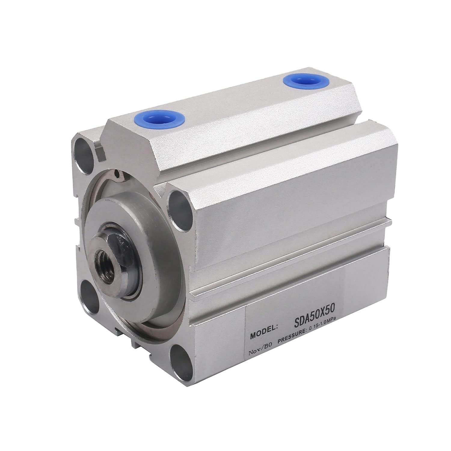 Othmro SDA50x50 Aluminum Alloy Pneumatic Air Cylinder - 1.97inch Bore, 1.97inch Stroke, Sealing Thin Design for Hydraulic & Pneumatic Systems - Ideal for Industrial Automation, Machinery, and Equipment Control